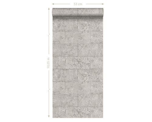 naald Herenhuis Winst ORIGIN Vliesbehang 347581 Matières - Stone kalkstenen blokken grijs kopen!  | HORNBACH