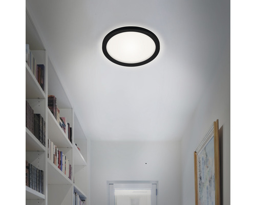BRILONER LED-paneel 7150-415 met backlight Ø 19 cm neutraalwit zwart