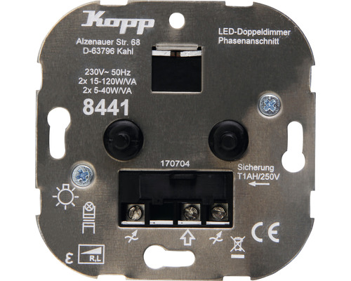 KOPP LED duodimmer 8441 2x 5-40 W (R,L)