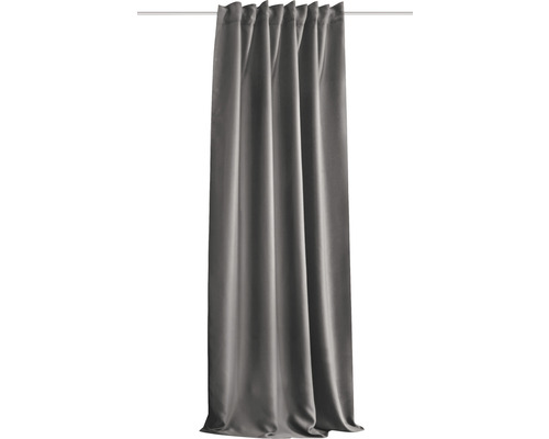 HOME FASHION Verduisterend thermo gordijn met plooiband akoestisch grijs 135x245 cm