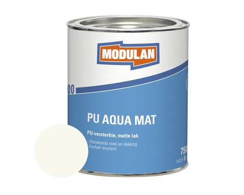 MODULAN 6200 PU Aqua Mat matte lak wit RAL 9016 750 ml