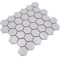 Keramisch mozaïek HX 085 hexagon wit mat 32,5x28,1 cm