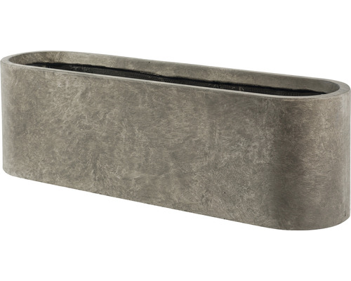 voor het geval dat triatlon Permanent E'LITE Bloempot Basic ovaal beton 100x28x30 cm kopen! | HORNBACH