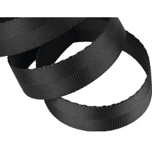 MAMUTEC Band polyester 25 mm zwart (per meter)-thumb-2