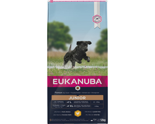 EUKANUBA Hondenvoer Junior kip LR 12 kg