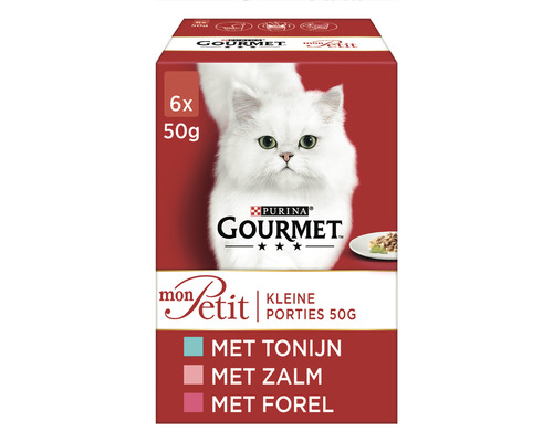 Bedenk muis of rat oppakken GOURMET Kattenvoer mon petit tonijn, zalm en forel 6 x 50 gr kopen! |  HORNBACH