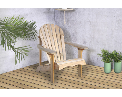 SENS-LINE Tuinstoel Comfort Line onbehandeld hout 76x75x89 cm