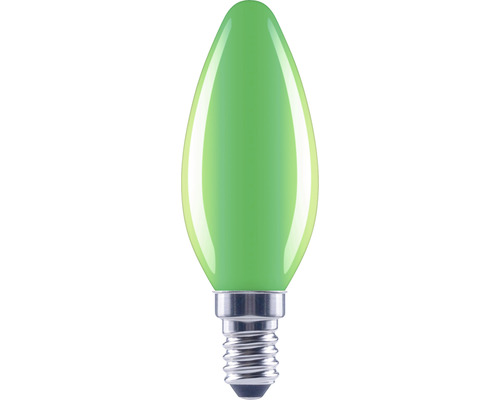 FLAIR LED lamp E14/2W C35 groen