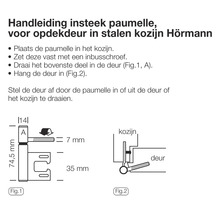 STARX Insteekpaumelle Hormann 74,5x14 mm nikkel, 2 stuks-thumb-2