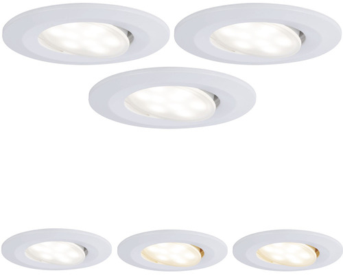 PAULMANN LED Inbouwspot set Calla Ø 90 mm instelbaar wit wit, 3 stuks