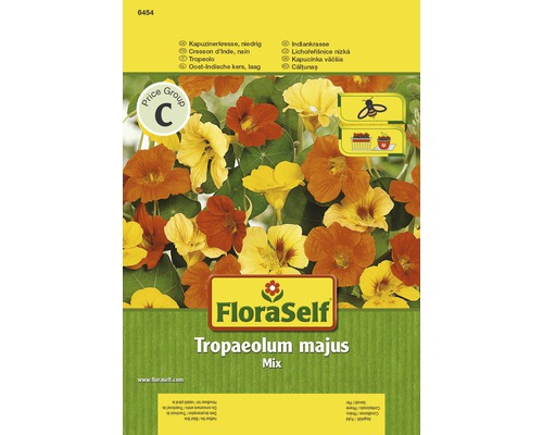 FLORASELF® Oost-Indische kers kleine mix Tropaeolum majus bloemenzaden