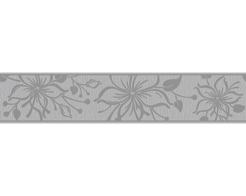 A.S. CRÉATION Behangrand zelfklevend 3466-67 Only Borders bloemen grijs 5 m x 13 cm