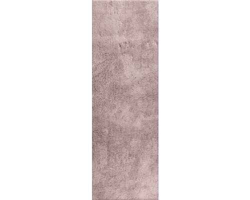 SOLEVITO Vloerkleed Shaggy Wellness roze 50x150 cm