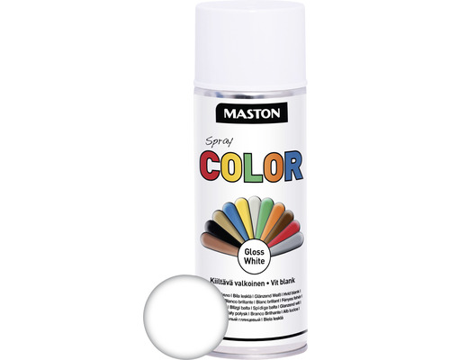 MASTON Color spuitlak glans wit 400 ml