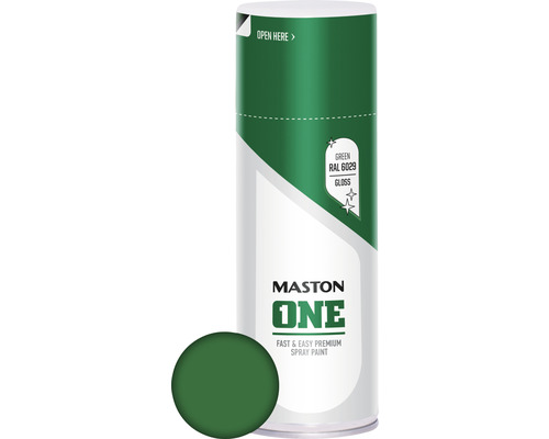 MASTON One spuitlak glans RAL 6029 groen 400 ml