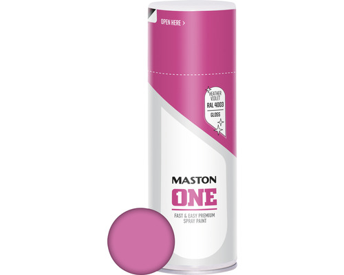 MASTON One spuitlak glans RAL 4003 roze 400 ml-0