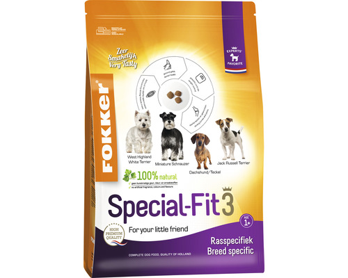 FOKKER Hondenvoer droog Special-fit 3 2,5 kg