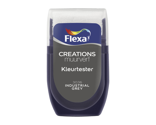 FLEXA Creations muurverf kleurtester Industrial Grey 30 ml