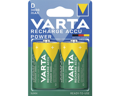 VARTA Oplaadbare batterij Recharge Accu Power D, 2 stuks-0