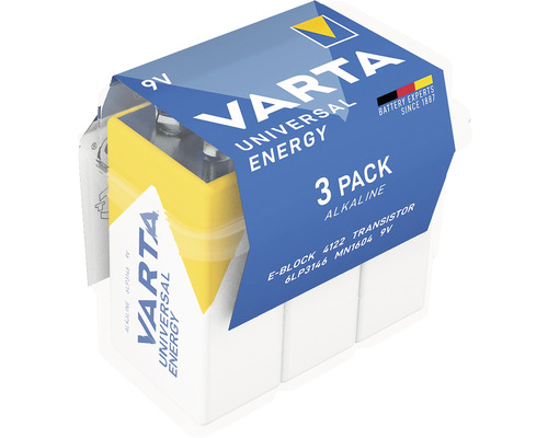 VARTA Blokbatterij Energy 9V, 3 stuks-0