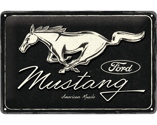 NOSTALGIC-ART Metalen bord Ford Mustang 20x30 cm