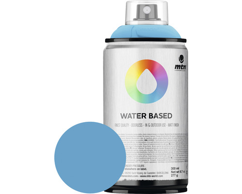 MTN Water Based spuitlak mat Cerulean Blue 300 ml