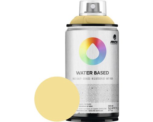 MTN Water Based spuitlak mat Naples Yellow 300 ml