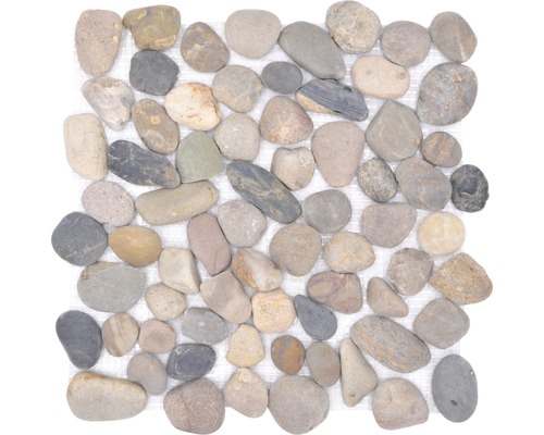 metriek Ontaarden niet verwant Natuursteen mozaïek Kiezel XKF 004M beige/grijs/zwart mix 30,5x32,5 cm  kopen! | HORNBACH