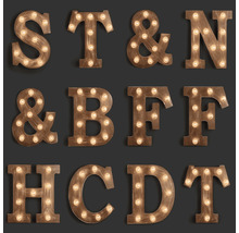 ESTAHOME Vliesbehang 138852 #FAB houten lichtletters zwart/bruin-thumb-0