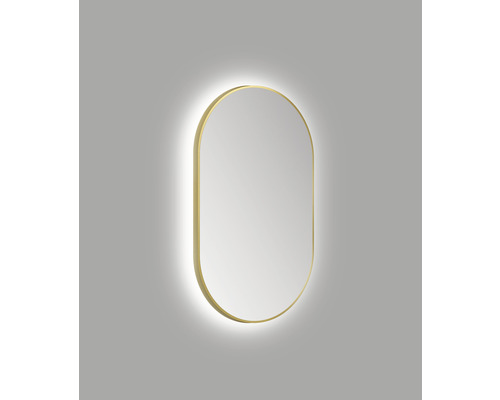 LED lichtspiegel Bronze oval 60x100 cm