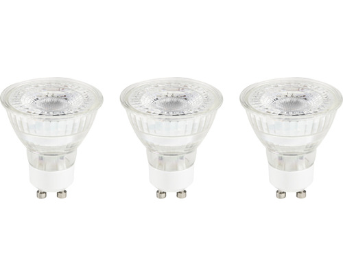 Opknappen pop archief LED lamp GU10/4,9W PAR16 warmwit helder, 3 stuks kopen! | HORNBACH