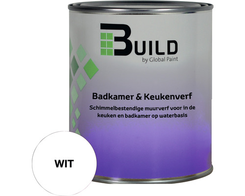 BUILD Badkamer & keukenverf wit 750 ml