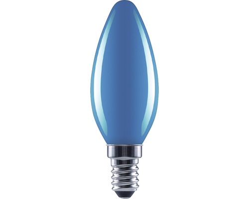 FLAIR LED lamp E14/2W C35 blauw