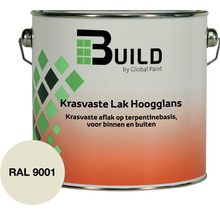 BUILD Krasvaste lak hoogglans RAL 9001 2,5 l-thumb-0