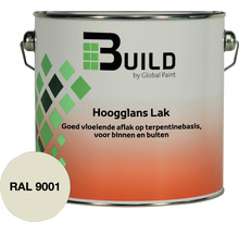 BUILD Hoogglans lak RAL 9001 2,5 l-thumb-0
