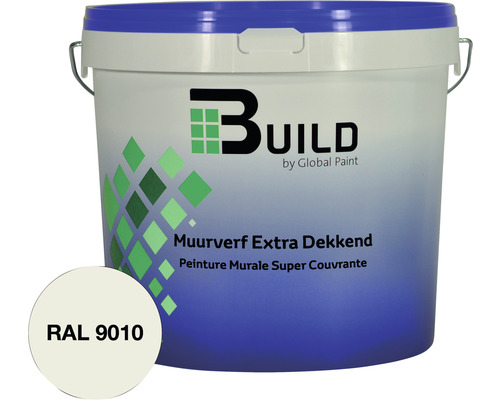 BUILD Muurverf extra dekkend RAL 9010 5 l-0