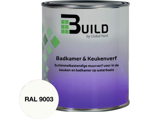 BUILD Badkamer & keukenverf RAL 9003 750 ml