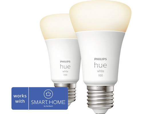 Gewend knuffel bestrating PHILIPS Hue White LED-lamp E27/9,5W A60 warmwit, 2 stuks kopen! | HORNBACH