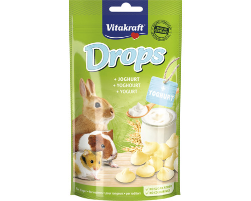 VITAKRAFT Knaagdierensnack yoghurtdrops voor dwergkonijnen, 75 gr