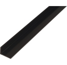 KAISERTHAL Hoekprofiel 20x10x1,5 mm kunststof zwart 200 cm-thumb-0