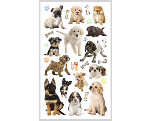 AGDESIGN Mini stickers Puppies 28 stuks
