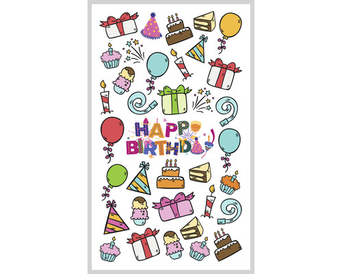 AGDESIGN Mini stickers Happy Birthday 36 stuks