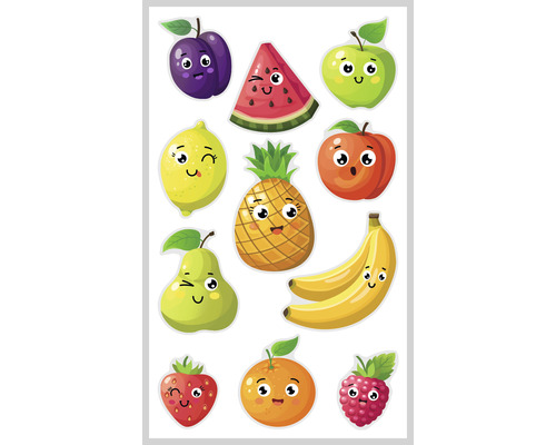 AGDESIGN Mini stickers Fruit 11 stuks