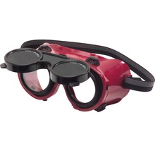 CFH Veiligheidsbril opklapbaar zwart/rood-thumb-0