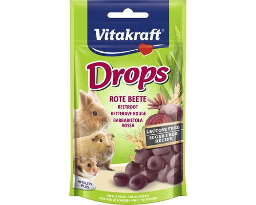 VITAKRAFT Rode bietendrops lactosevrij, 75 gr VITAKRAFT Rode bietendrops lactosevrij, 75 gr