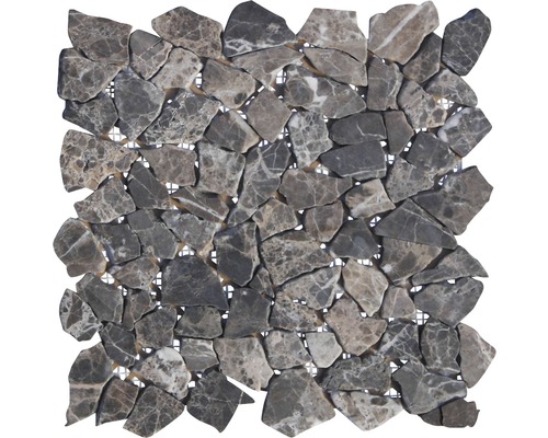 Natuursteen mozaïek Poly Marron Emperado bruin 30,5x30,5 cm
