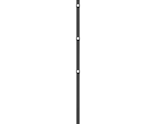 GAH.ALBERTS Paal voor dubbele staafmatten antraciet 6x4x120 cm (inclusief montagetoebehoren)