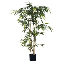 Kunstplant Bamboe in pot, hoogte 150, Ø 75 cm, groen-thumb-0