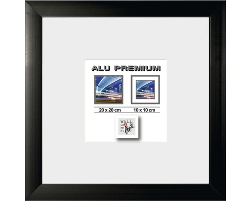 THE WALL Fotolijst aluminium Quattro zwart 20x20 cm
