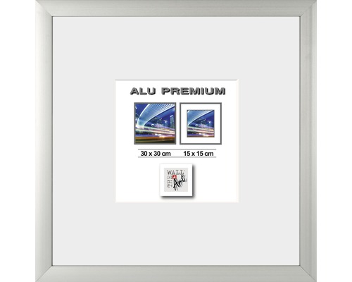 Klaar Exclusief hiërarchie THE WALL Fotolijst aluminium Quattro zilver 30x30 cm kopen! | HORNBACH